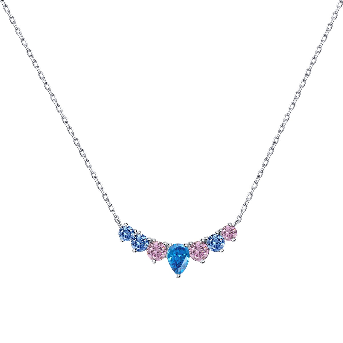 [AuraEcho]Dainty Colorful Heart Necklace