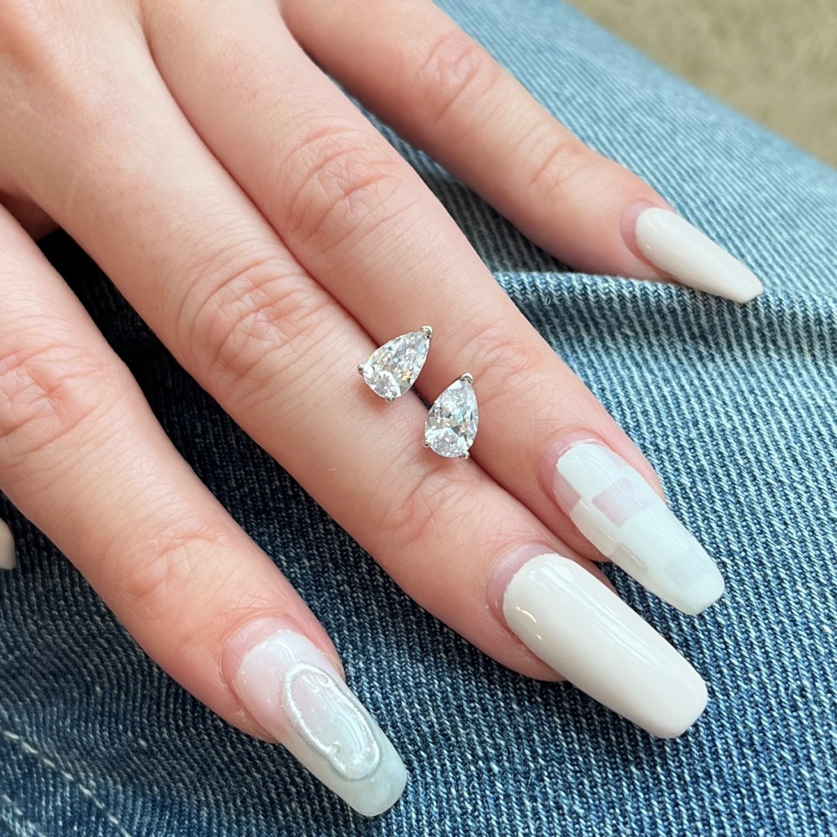 [AuraEcho]Ornate Water Drop Shape Earrings