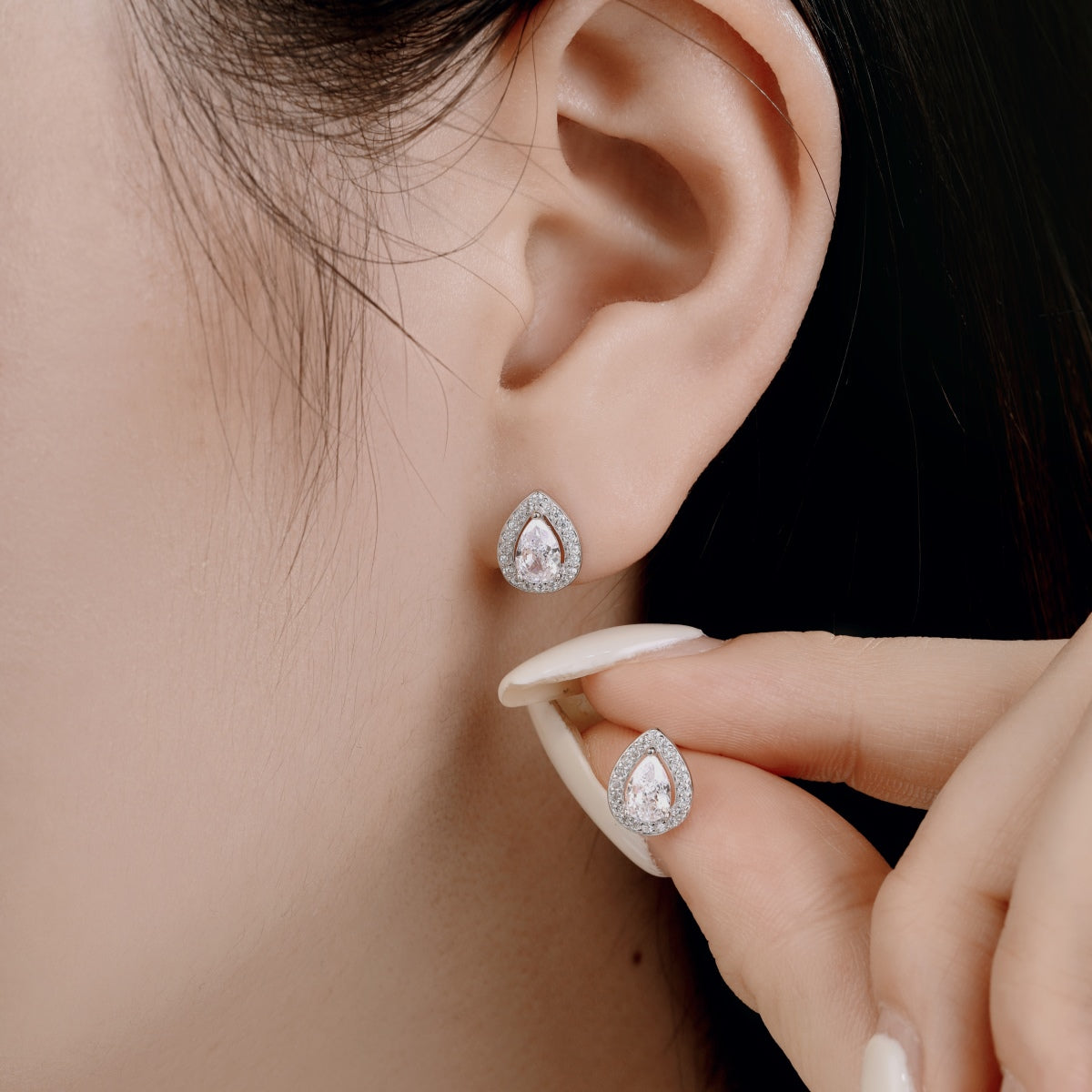 [AuraEcho]Luxurious Water Drop Shape Earrings