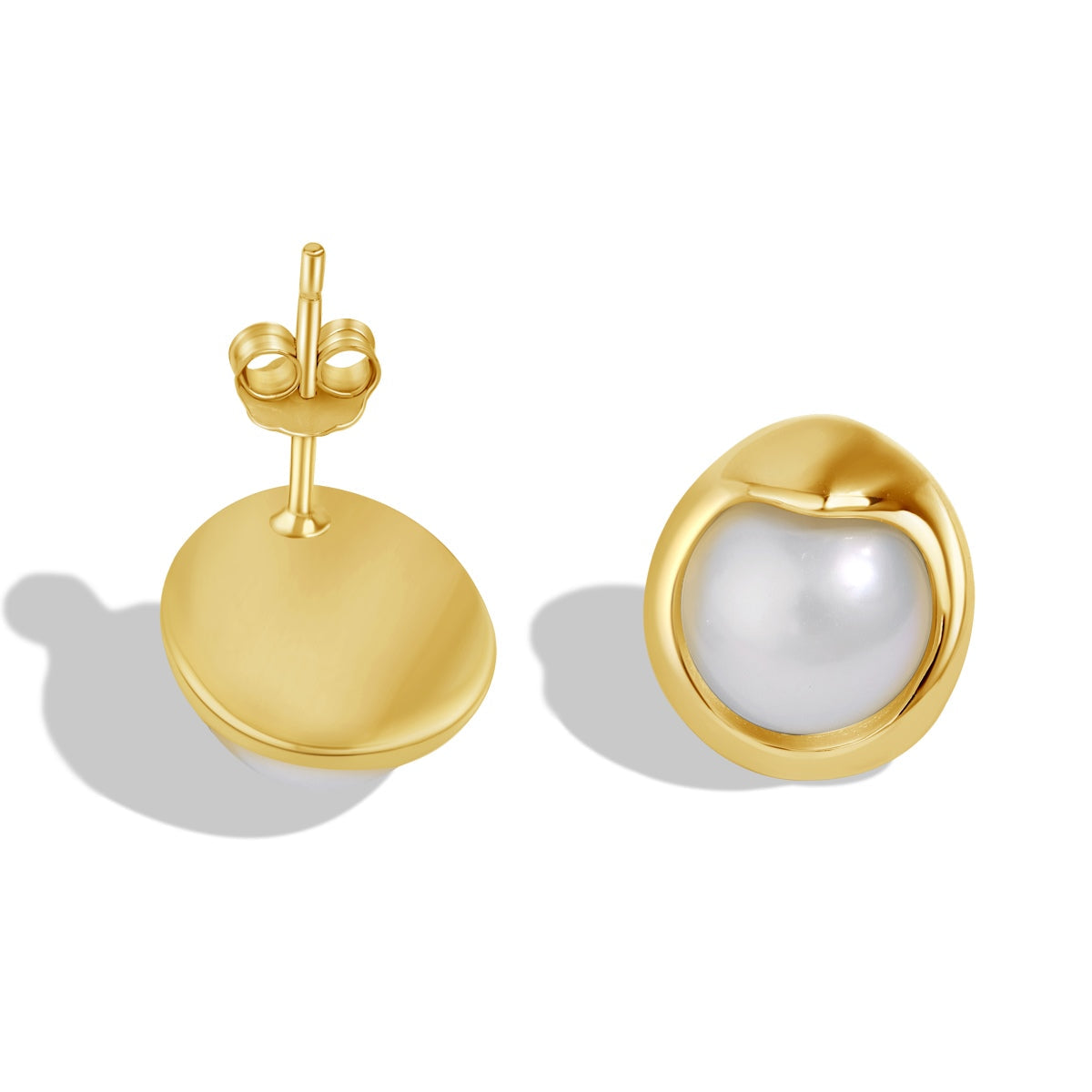 [AuraEcho]Dainty Bread Pearl Earrings