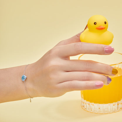 [AuraEcho]Sparkling Romantic Heart Shape Lover Bracelet