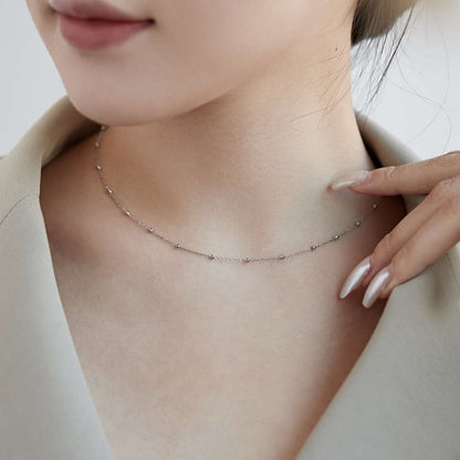 [AuraEcho]Small Bead Clavicle Chain Simple Necklace