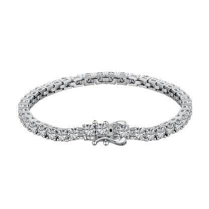 [AuraEcho]Luxurious Ornate Round Cut Tennis Bracelet