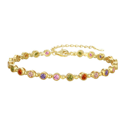 [AuraEcho]Sparkling Exquisite Round Cut Party Bracelet