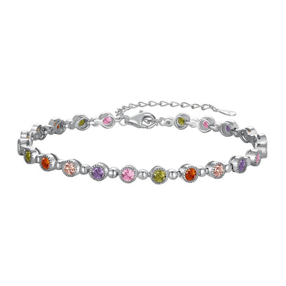 [AuraEcho]Sparkling Exquisite Round Cut Party Bracelet