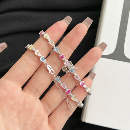 [AuraEcho]Radiant Water Drop Shape Daily Bracelet