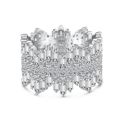 [AuraEcho]Luxurious Colorful Radiant Cut Daily Ring