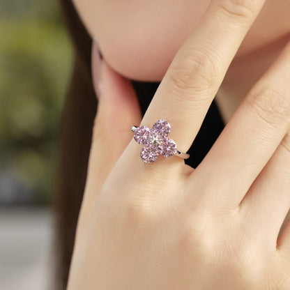 [AuraEcho]Four-Leaf Clover Eight-Pointed Star Ring