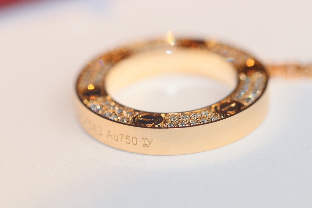 [AuraEcho]LOVE NECKLACE ADJUSTABLE ROSE GOLD