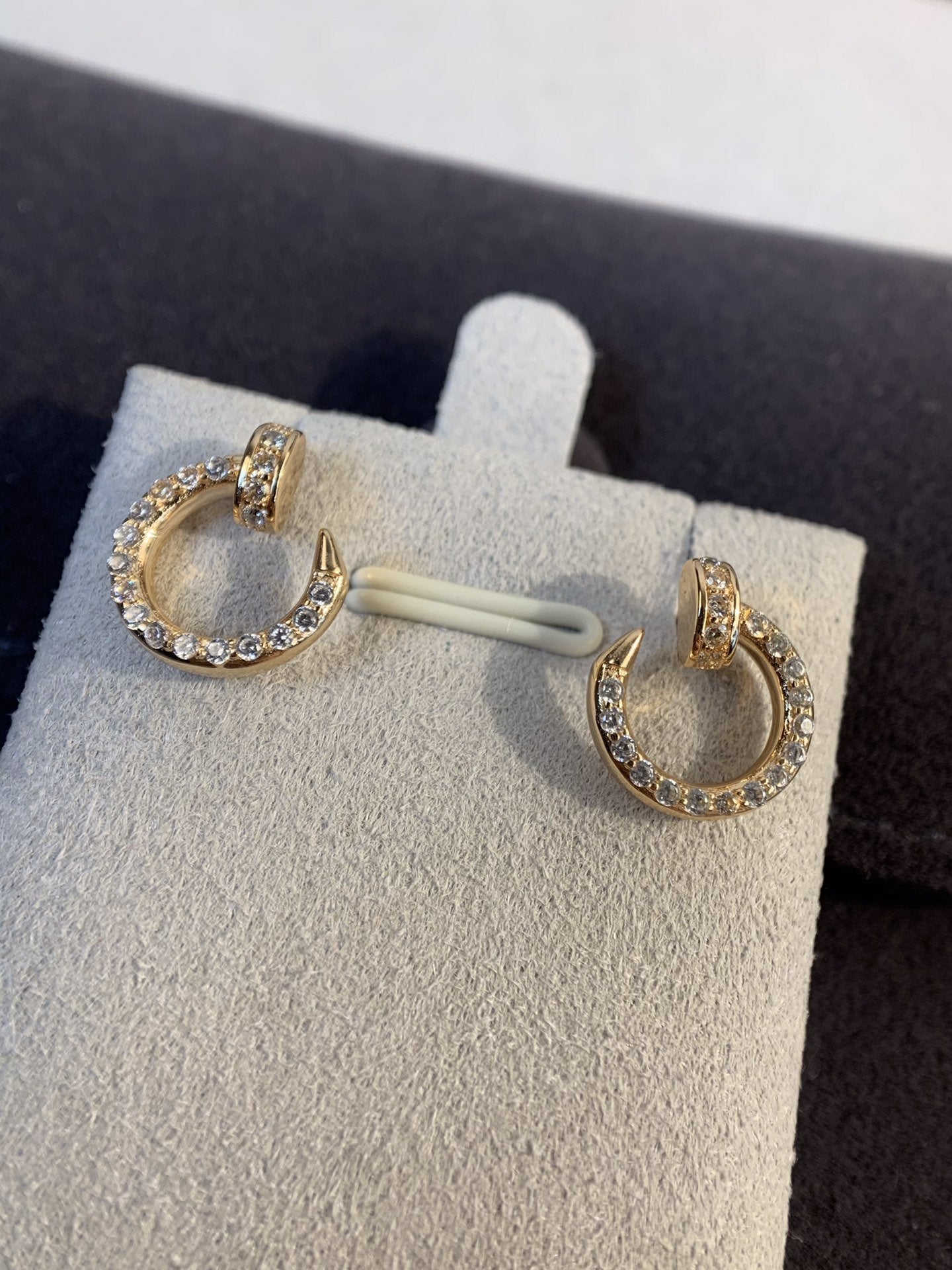 [AuraEcho]JUSTE EARRINGS GOLD DIAMONDS