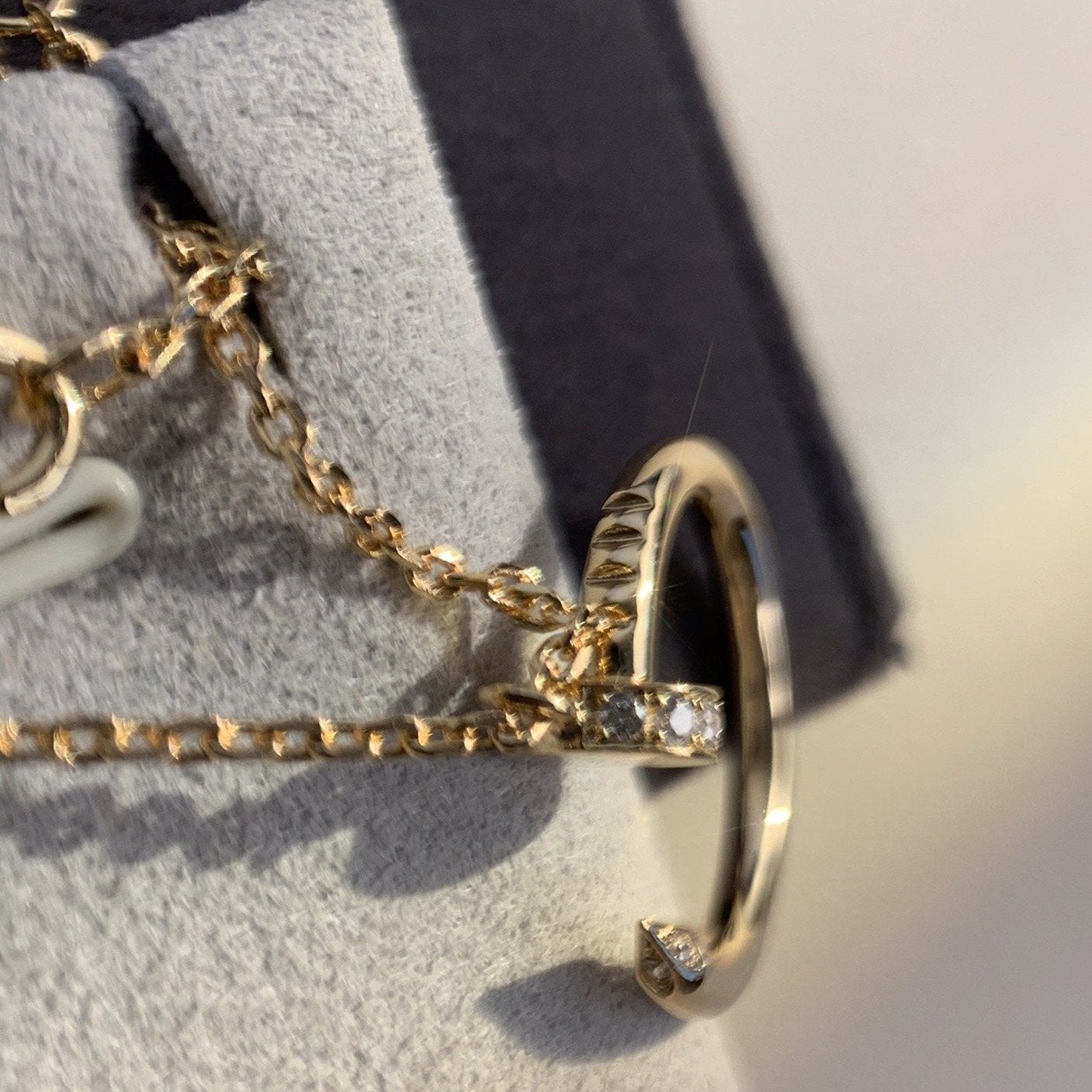 [AuraEcho]JUSTE NECKLACE PINK GOLD