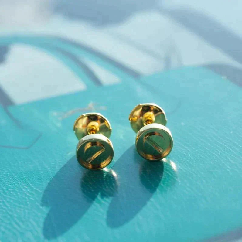 [AuraEcho]LOVE EARRINGS GOLD 10MM
