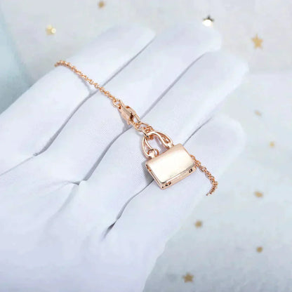 [AuraEcho]AMULETTE PEDANT ROSE GOLD NECKLACE