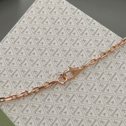 [AuraEcho]LUCKY SPRING 15 MOTIFS ROSE GOLD NECKLACE