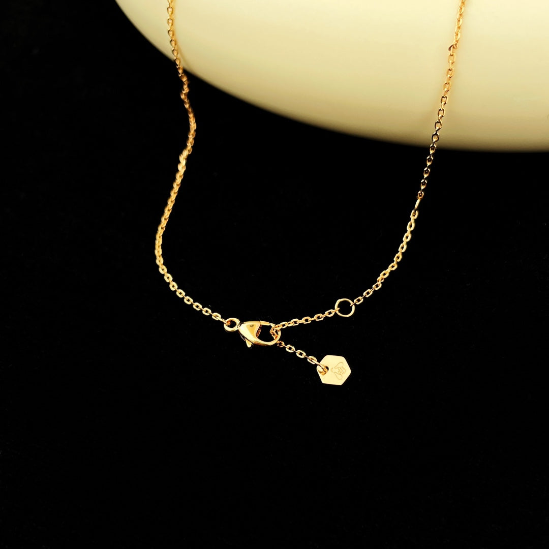 [AuraEcho]BEE MINI PEDANT DIAMOND NECKLACE