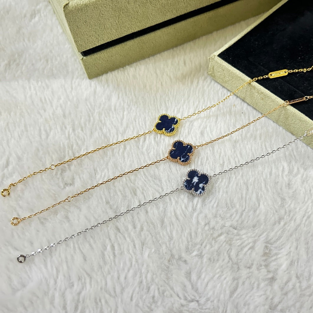 [AuraEcho]CLOVER 1 MOTIF PIETERSITE BRACELET