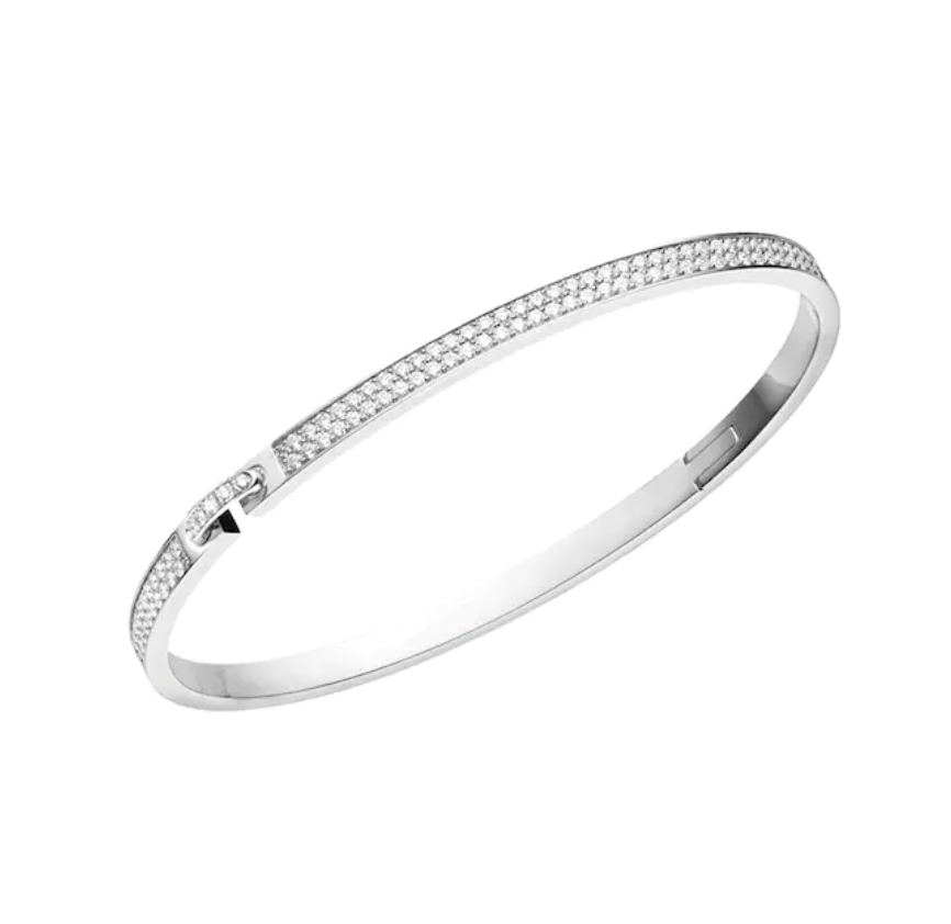[AuraEcho]LIENS VIDENCE DIAMOND PAVED BRACELET