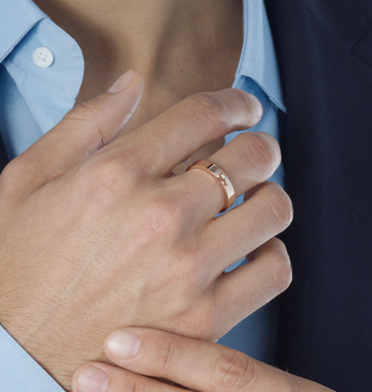 [AuraEcho]ALLIANCE LIENS VIDENCE 4MM RING