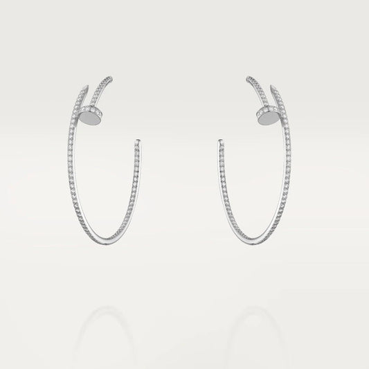 [AuraEcho]JUSTE EARRINGS FULL DIAMONDS 1.8MM
