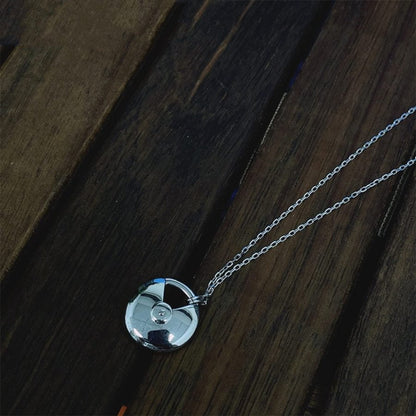 [AuraEcho]AMULETTE SILVER FULL DIAMOND NECKLACE