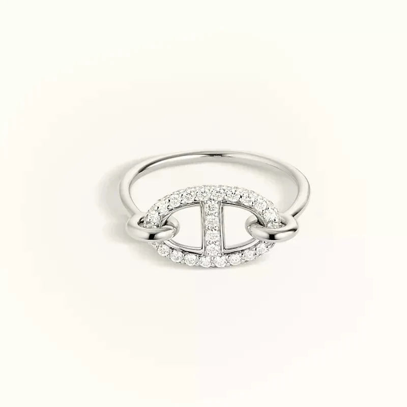 [AuraEcho]RONDE SMALL SILVER DIAMOND RING