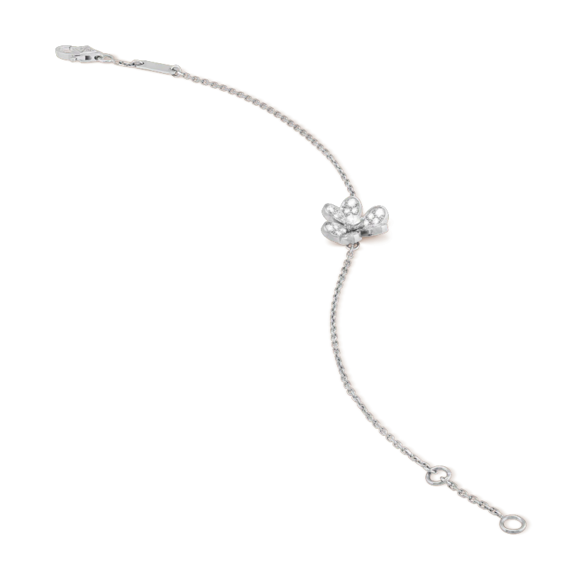 [AuraEcho]FRIVOLE SILVER FLOWER DIAMOND BRACELET