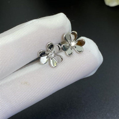 [AuraEcho]FRIVOLE MINI SILVER FLOWER EARRINGS