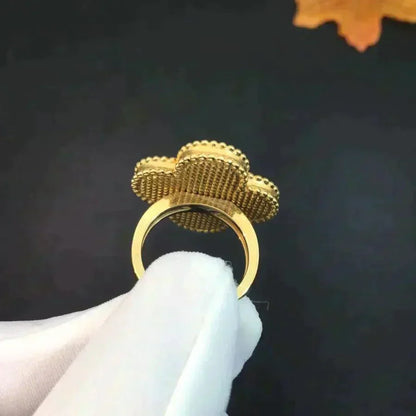 [AuraEcho]CLOVER MALACHITE RING