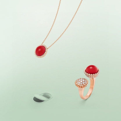 [AuraEcho]PERLEE COULEURS DIAMOND ROSE GOLD BETWEEN THE FINGER RING